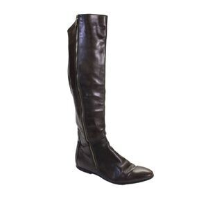 Alberto Fermani Womens Leather Zip Up Riding Boots Brown Size 37 7
